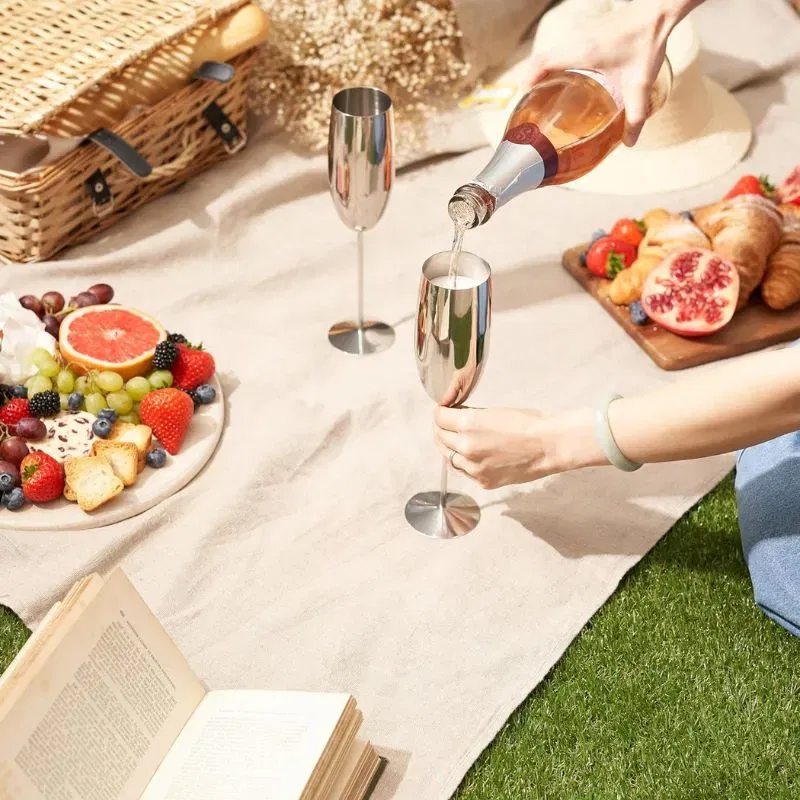 Pahar sampanie din Otel inoxidabil Silver [3]