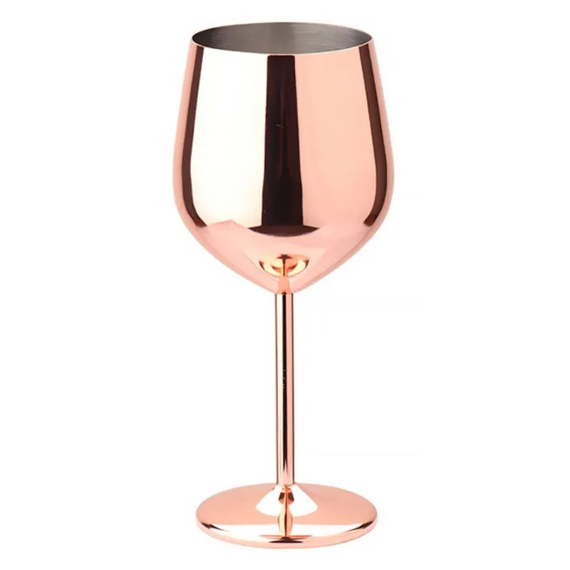 Pahar vin din Otel Inoxidabil Rose Gold [7]