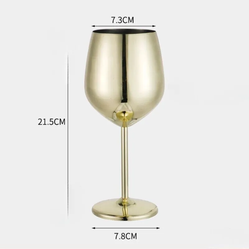 Pahar vin din Otel Inoxidabil Shiny Gold [6]