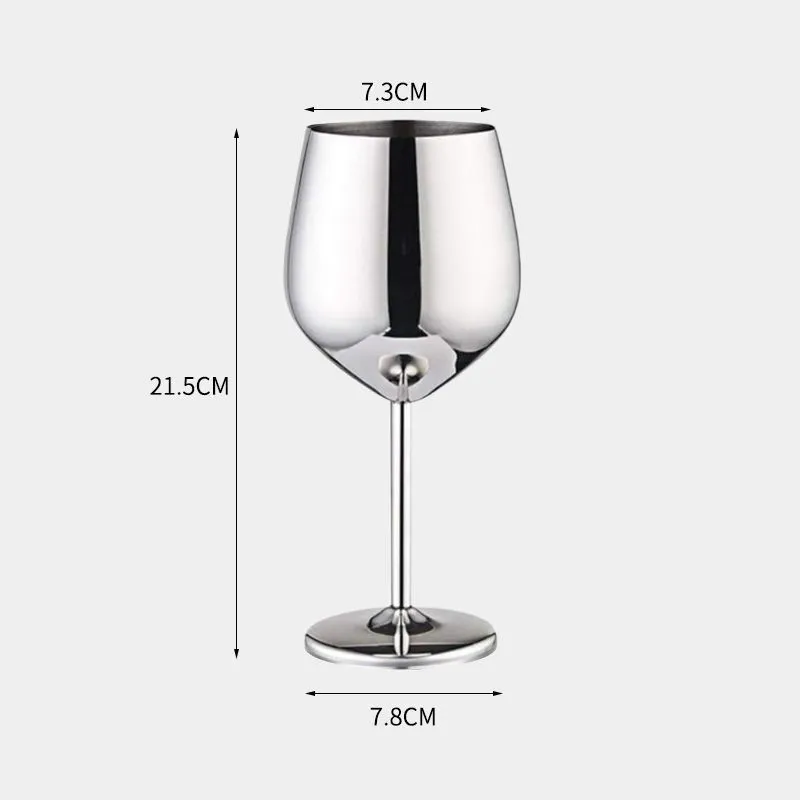 Pahar vin din Otel Inoxidabil Shiny Silver [6]
