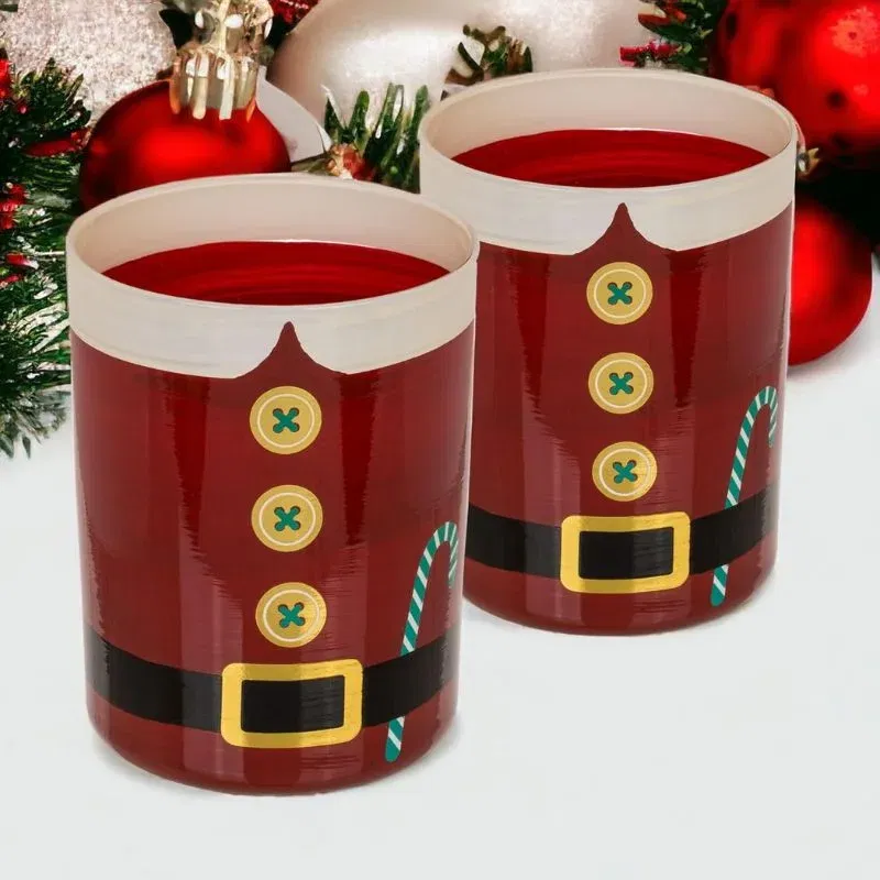 Set 2 Pahare whiskey costumul lui Mos Craciun [5]