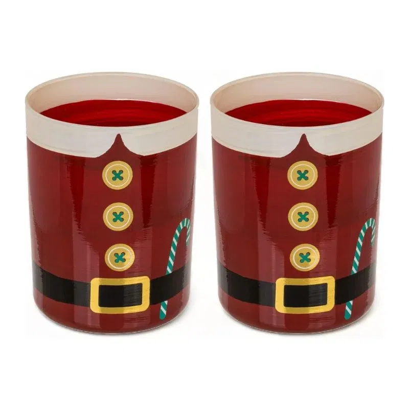 Set 2 Pahare whiskey costumul lui Mos Craciun [6]