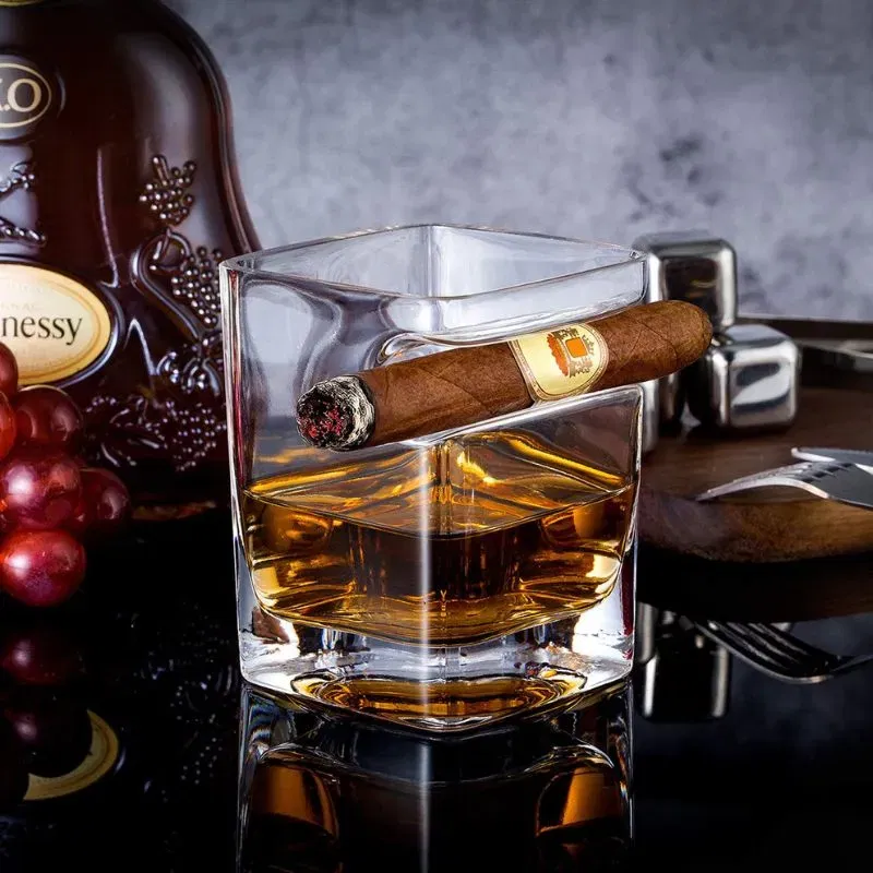 Pahar whiskey cu Suport Trabuc