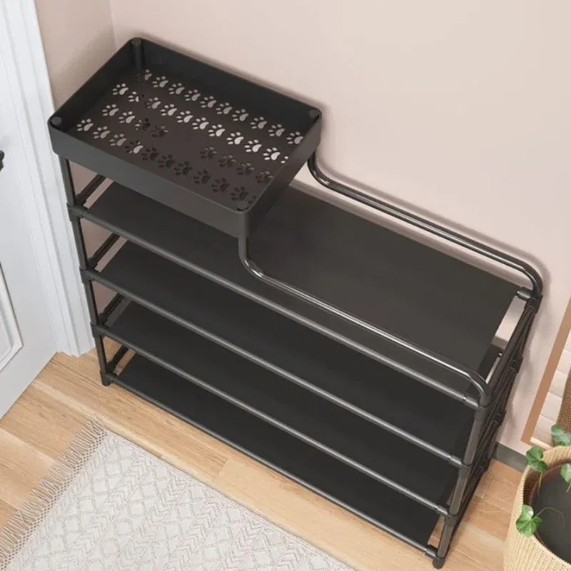 Pantofar negru sase niveluri cu raft superior [3]