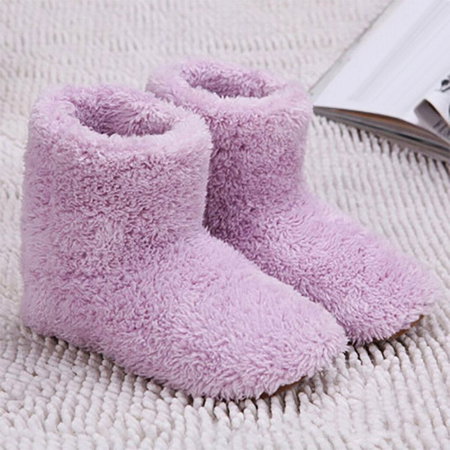 Papuci de casa inalti, Gadget cu incalzire prin USB, roz, DAMA [3]