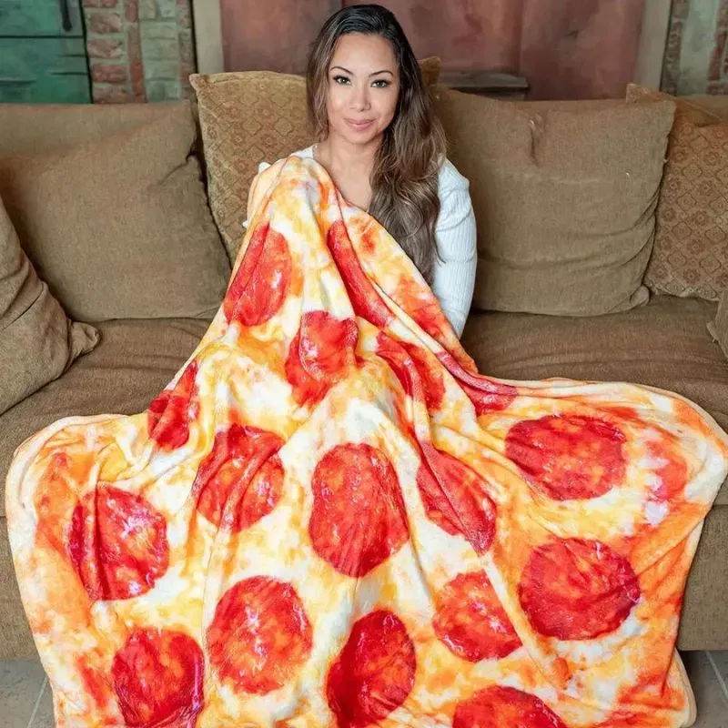 Cadouri pentru Iubita - Patura amuzanta Pizza