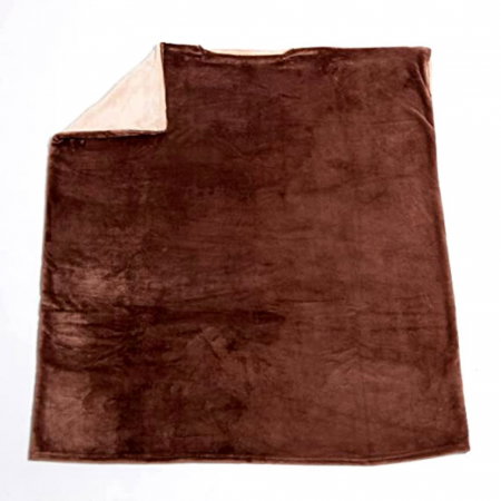 Patura cu maneci Double Sided, Cozy Brownie, 240g/mp [6]