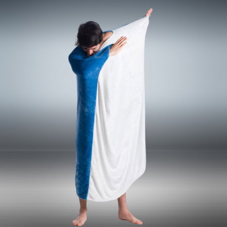 Patura cu maneci Ocean Double Sided, Perfect Wearable, 240g/mp [1]