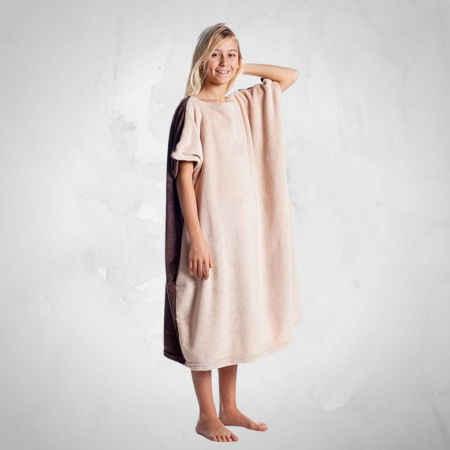 Patura cu maneci pentru copii, Cozy Brownie, 240g/mp [2]