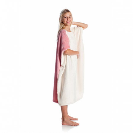 Patura cu maneci pentru copii, Oversized Rose, 240g/mp [5]