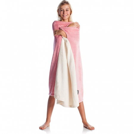 Patura cu maneci pentru copii, Oversized Rose, 240g/mp [6]