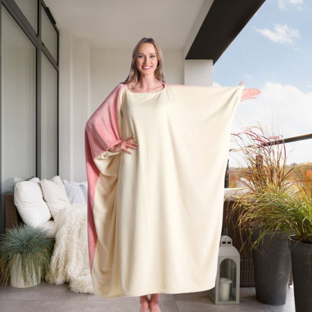 Patura cu maneci Rose Double Sided, Oversized, 240g/mp [5]