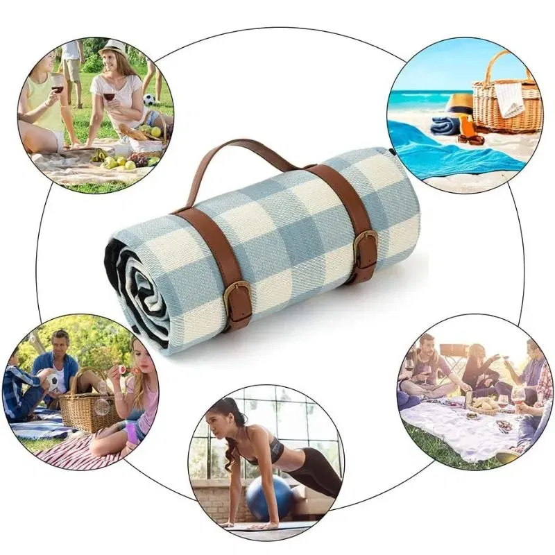 Patura de picnic cu maner din piele ecologica [9]