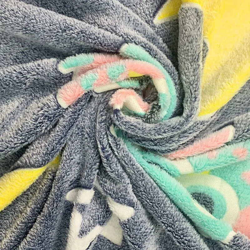 Patura Fosforescenta cu Bufnite Flanel 130 x 150 cm [5]