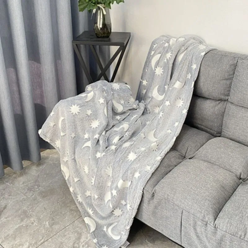Patura Luna Fosforescenta Gri Flanel 130 x 150 cm [1]