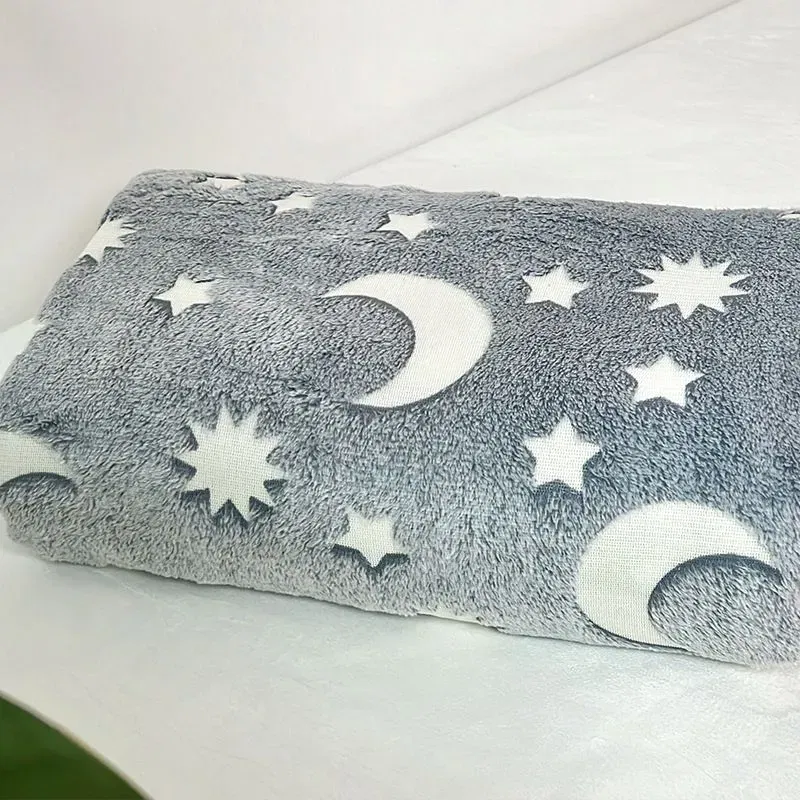 Patura Luna Fosforescenta Gri Flanel 130 x 150 cm [7]