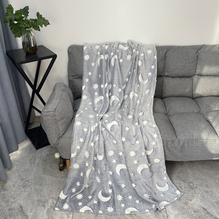 Patura Luna Fosforescenta Gri Flanel 130 x 150 cm [3]