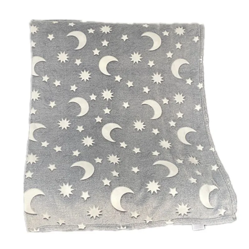 Patura Luna Fosforescenta Gri Flanel 130 x 150 cm [6]
