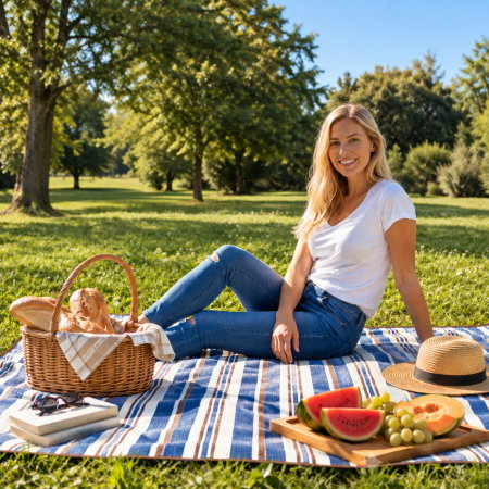 Cadouri pentru Iubit - Patura Picnic Fun cu Buzunar