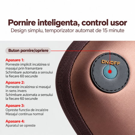 Perna de Masaj cu 4 Capete Rotative si Incalzire [7]