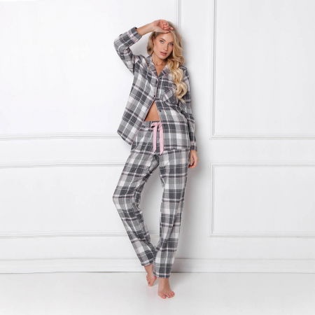 Pijamale dama Marly 2 piese, pantaloni lungi, 100% bumbac [2]