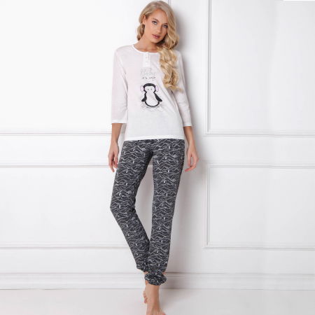 Pijamale dama Peggy Arctic 2 piese, pantaloni lungi [0]