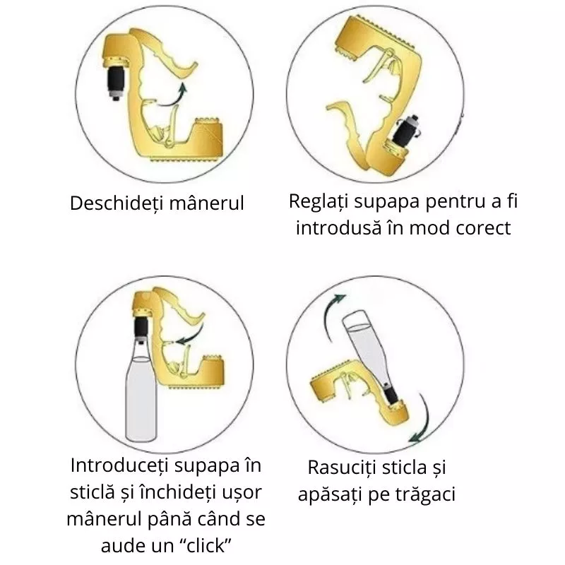 Pistol pulverizator de bere si sampanie PacBule [5]