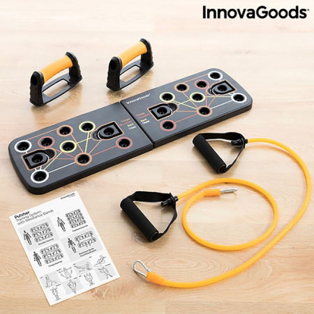 Placa fitness cu benzi elastice de rezistenta si ghid exercitii [9]