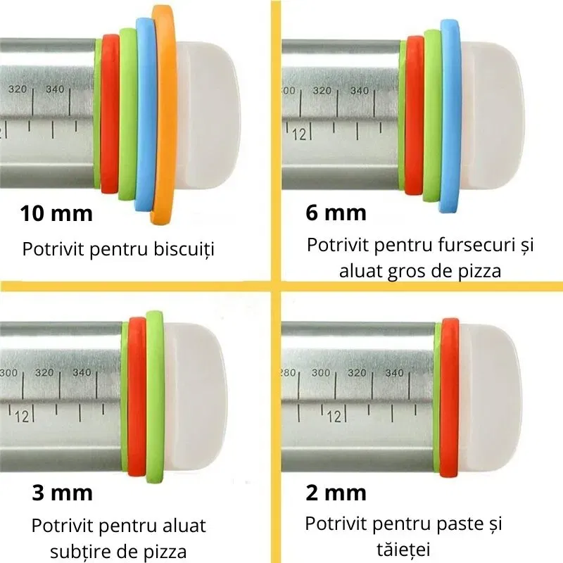 Plansa de aluat cu sucitor reglabil Set cadou Bucatareala [20]