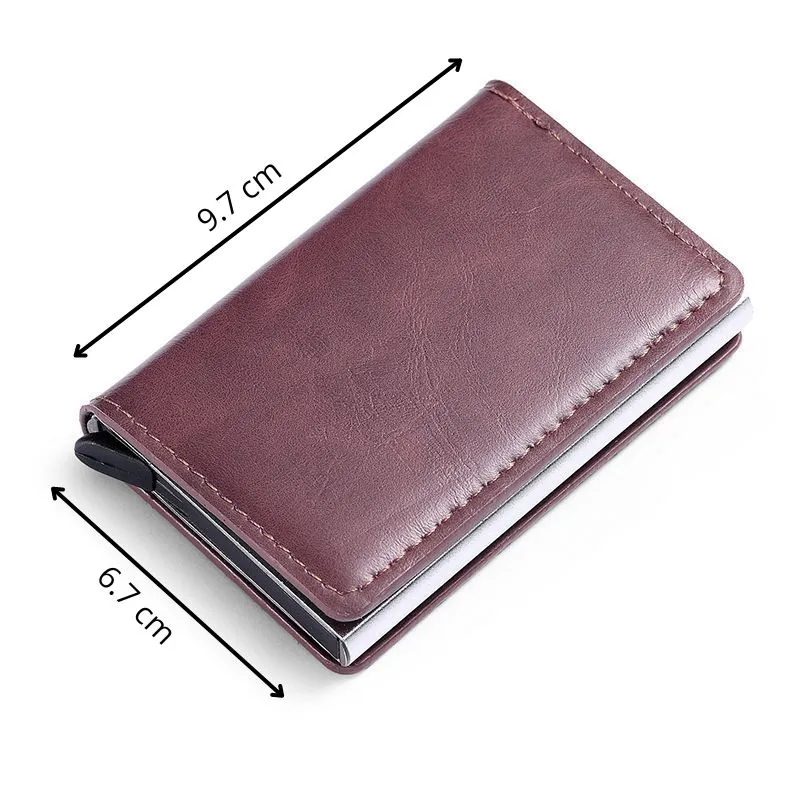 Portofel Antifrauda Compact Maro [6]