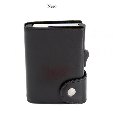 Portofel Carduri RFID XL din piele cu buzunar de monede [1]