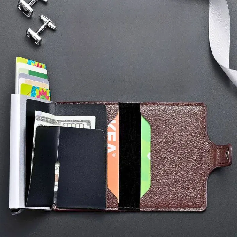 Portofel maro Slim RFID [3]