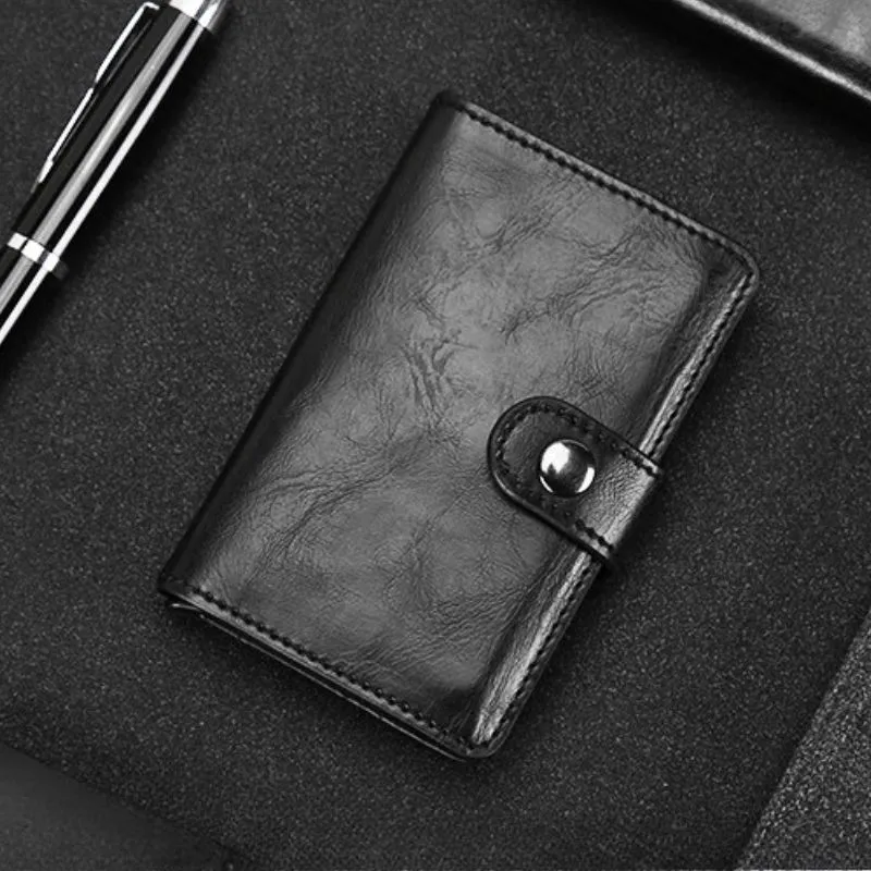 Portofel Negru din piele ecologica Protectie RFID [2]