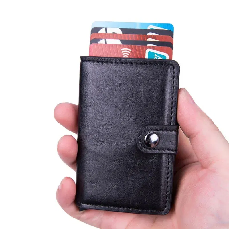 Portofel Negru din piele ecologica Protectie RFID [3]