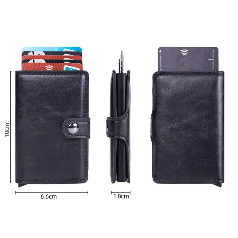 Portofel Negru din piele ecologica Protectie RFID [10]