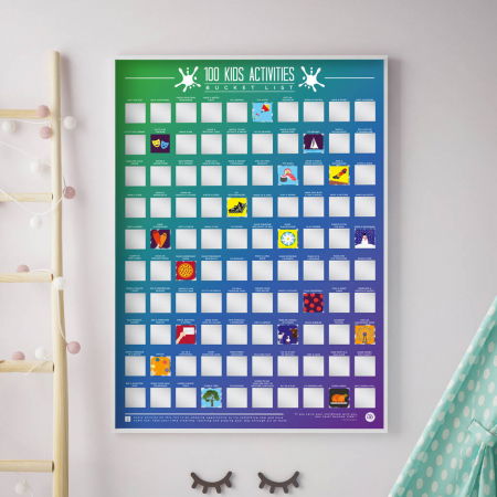 Cadouri Paste - Poster razuibil 100 activitati pentru copii