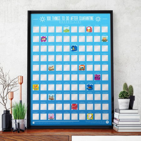 Cadouri pentru Iubita - Poster razuibil 100 de lucruri de facut... dupa carantina