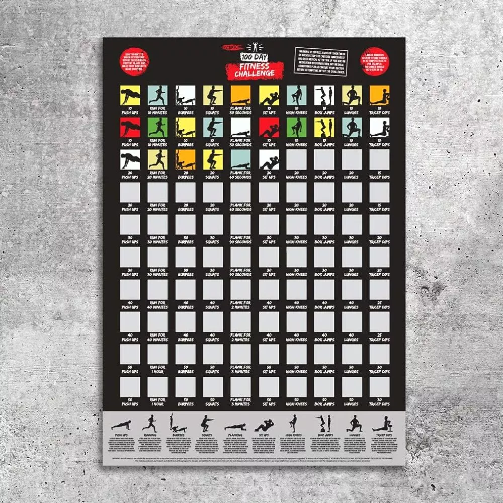 Poster razuibil - 100 de zile Fitness Challenge [2]