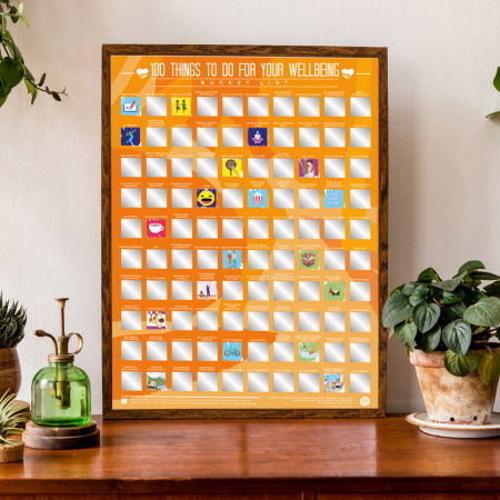 Cadouri pentru Iubita - Poster razuibil 100 lucruri de Wellbeing
