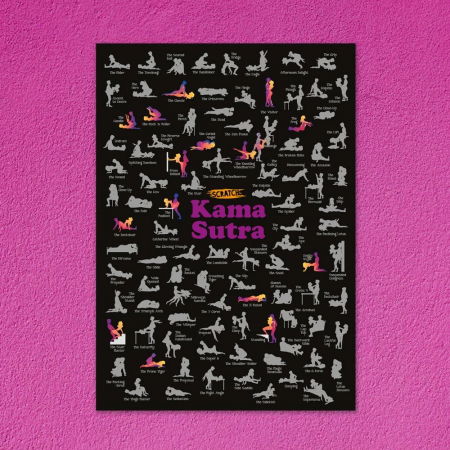 Poster razuibil 100 pozitii Kama Sutra Fun Positions [1]