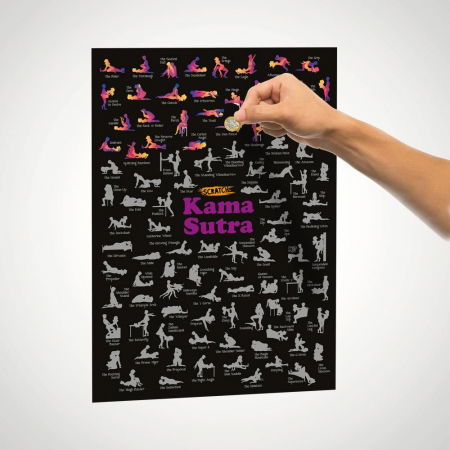 Poster razuibil 100 pozitii Kama Sutra Fun Positions [2]