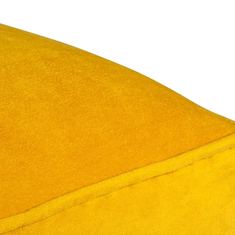 Pouf New Bern galben, stil modern, picioare din lemn de brad [3]