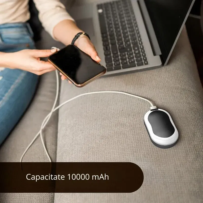 Powerbank cu incalzire pentru maini 55 grade Bucuria frigurosilor 10000mAh [4]
