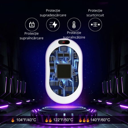 Powerbank cu incalzire pentru maini 55 grade Bucuria frigurosilor 10000mAh [17]