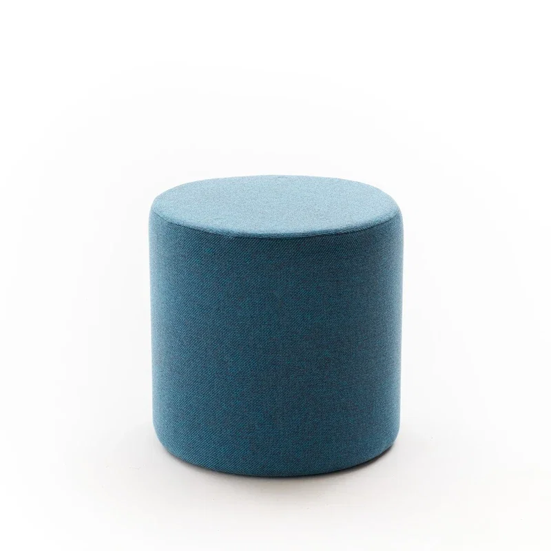 Puf rotund albastru, elegant [4]