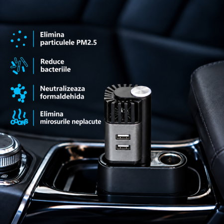 Purificator Auto 2 in 1 ProClean Gri [3]