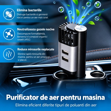 Purificator Auto 2 in 1 ProClean Gri [4]
