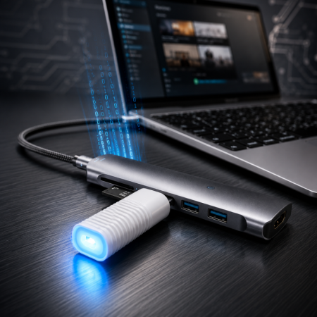 Cadouri Majorat - Purificator de aer USB Alb