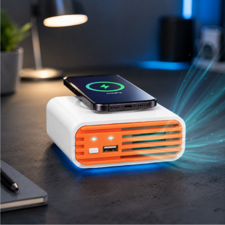Cele mai noi - Purificator de aer wireless 3 in 1 Portocaliu