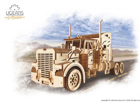 Puzzle 3D Camion VM-03 din lemn Ugears [8]